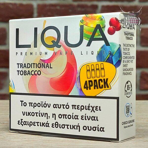 Traditional Tobacco 4PACK by Liqua (καπνός)