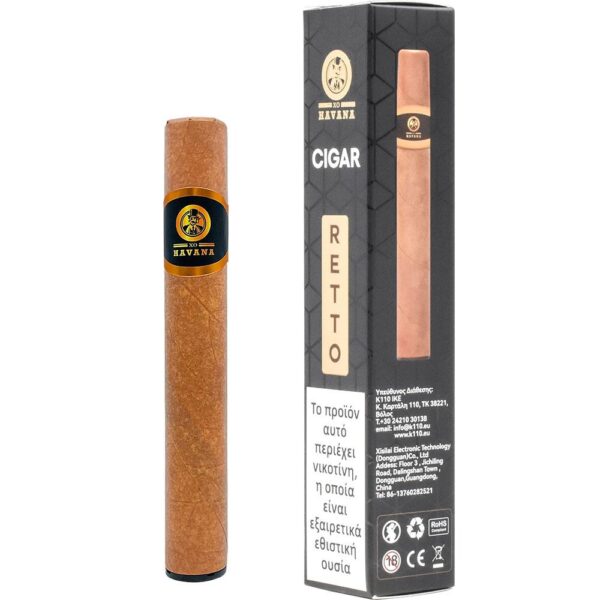 Retto Disposable Cigar 20mg by XO Havana (Πούρο, Καβουρδισμένο Αμύγδαλο)