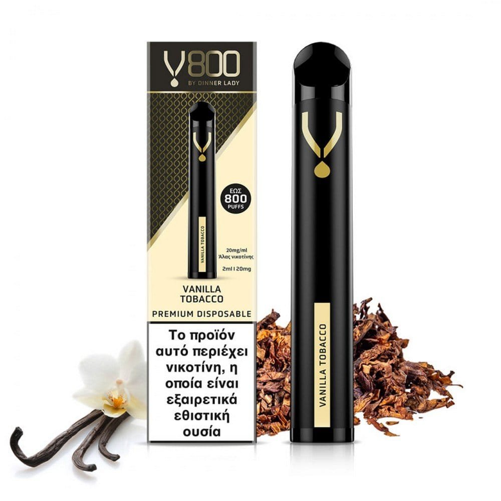 Dinner Lady V800 Disposable Vanilla Tobacco 2ml 20mg