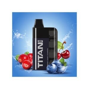 Titan 10K Disposable Blueberry Cherry Cranberry 7x2ml 20mg