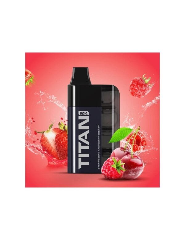 Titan 10K Disposable Strawberry Raspberry Cherry 7x2ml 20mg