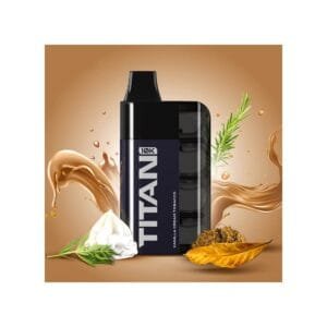 Titan 10K Disposable Vanilla Cream Tobacco 7x2ml 20mg