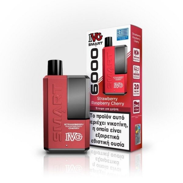 IVG Smart 6000 Strawberry Raspberry Cherry 20mg 2ml+10ml