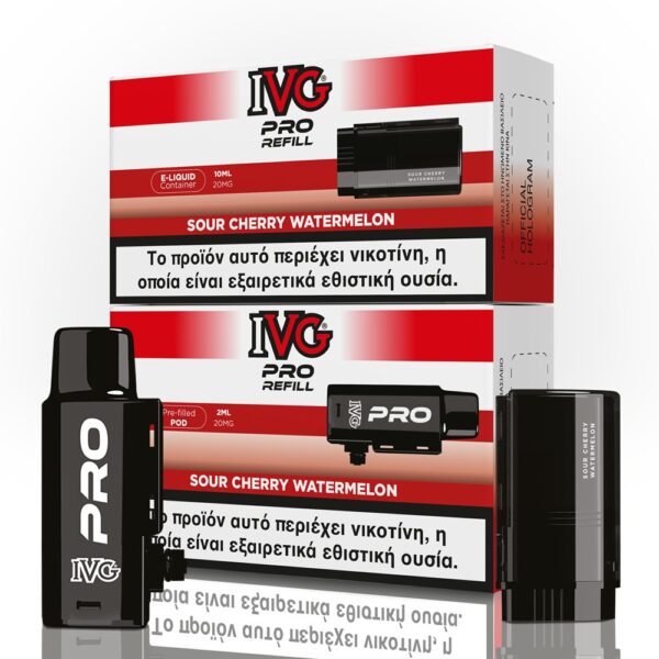 IVG Pro Refill Sour Cherry Watermelon 20mg 2ml+10ml