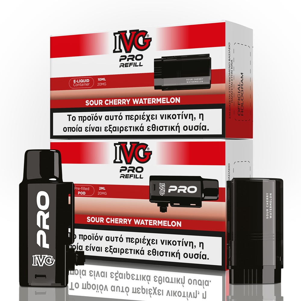 IVG Pro Refill Sour Cherry Watermelon 20mg 2ml+10ml